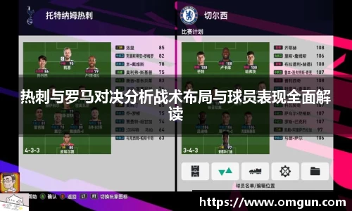 热刺与罗马对决分析战术布局与球员表现全面解读